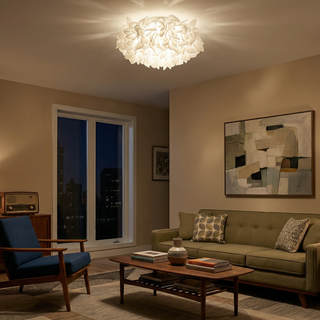 Modern Ceiling Light – Floral Ceiling Fixture With Soft Lighting & Remote Control