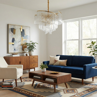 Illumia Pendant Light | Luxury Modern Pendant Light With Crystal Ceiling Lamp & Adjustable LED