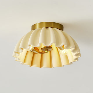 Plafonnier français vintage – Luminaire d'entrée classique en résine avec culot d'ampoule E14
