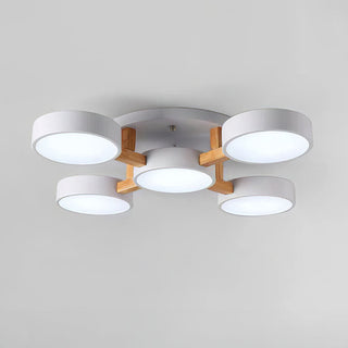 Acrylic Ceiling Light – Modern Multi-Head Fixture with Diffused Acrylic Heads
