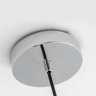 Suspension Bauhaus – Lampe dôme en verre couleur café pour salle à manger
