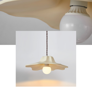Resin Pendant Lamp - Alien Pendant Light With Organic Shade, Metal & Resin Fixture