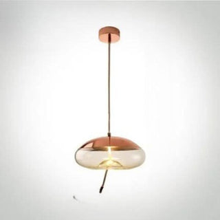 Adjustable Pendant Light – Designer Smoked Glass Lamp with Hemp Rope Accent