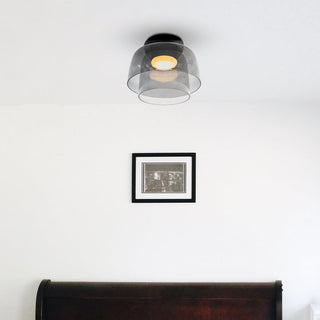 Modern Glass Ceiling Lamp - Designer Creative Glass Fixture for Living Room Lighting