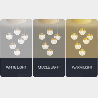 Suspensions scandinaves – Suspension moderne avec abat-jour en acrylique pour salon