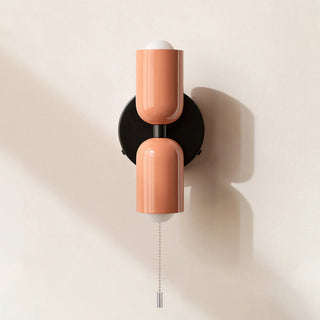 Two light adjustable modern double head wall sconce — lamp
