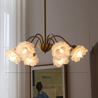 French modern chandelier copper retro style ceiling fixture