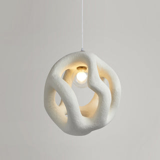 Kitchen island round pendant in interior — adjustable modern lamp