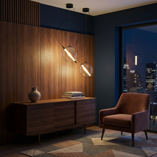Contemporary Pendant Light – Modern Pendant Lamp with Smoked Glass Design