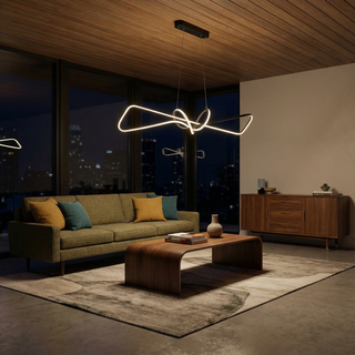 Nebula Pendant Light – Modern Adjustable LED Lighting With Opal Acrylic Lampshade