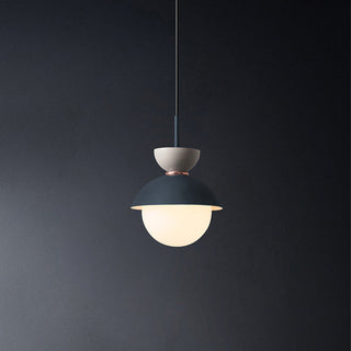 Suspension métallique – Suspension double têtes colorée avec culot d'ampoule G9