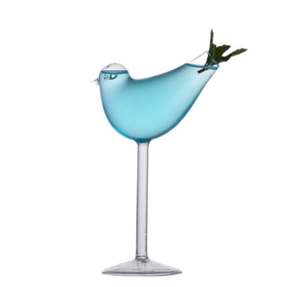 bird cocktail glass unique durable drinkware 100ml front view
