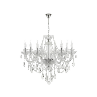 K9 Crystal Chandelier – Modern Ceiling Light with Polished Chrome Fixture