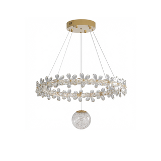 Designer Ceiling Light – Luxury Crystal Ceiling Light with Warm Ambient Lighting