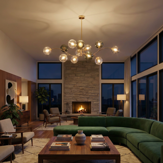 Modern Ceiling Light – Minimalist LED Lamp with Soothing Ambient Warm Lighting