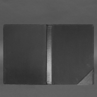 leather document folder handmade genuine leather organizer a4 papers angle view