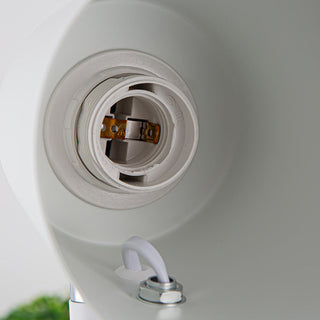Nordic LED bedroom lamp wide — modern touch warm