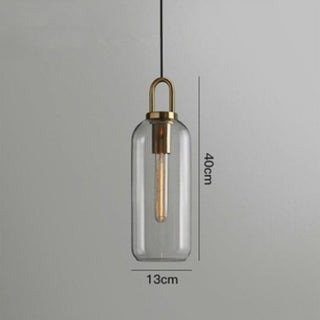 Modern Glass Pendant Light – Adjustable Hanging Single Bulb Fixture for Living Room Lighting