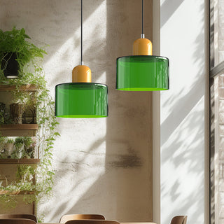Suspension Bauhaus – Luminaire Moderne en Verre pour Îlot de Cuisine avec Culot E27