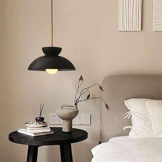 Scandinavian pendant with minimalist resin shade