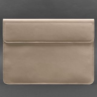 leather laptop sleeve magnetic closure genuine leather macbook pro case 15 inch lifestyle view
