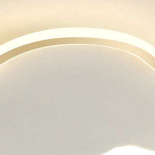 Flush Mount Ceiling Light – Modern Creative Silicone Iron Fixture for Bedroom