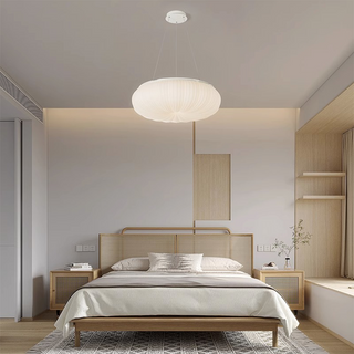 Nordic LED pumpkin ceiling lamp, creative metal fixture