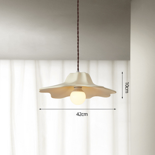 Alien resin pendant in interior — organic contemporary hanging lamp
