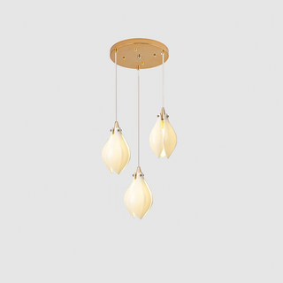 Multi-head pendant from below — bloom creative dining light