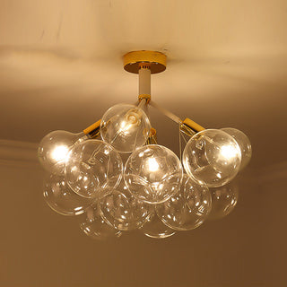 Modern bubble ceiling light glass – semi-flush chandelier