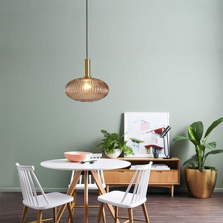 Suspension vintage – Lampe lanterne en vitrail pour salle à manger