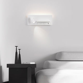 Modern adjustable iron reading LED wall sconce — bedside