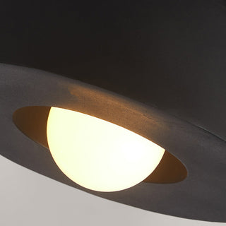 Modern Flush Mount Light - Round Kitchen Ceiling Fixture | Eco Friendly Lighting
