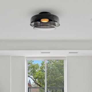 Modern Glass Ceiling Lamp - Designer Creative Glass Fixture for Living Room Lighting