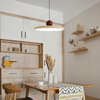 Lampe suspendue nordique - Suspension métallique avec éclairage à lumière chaude pour chambre à coucher