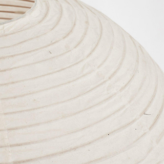 Scandinavian hanging lamp with white paper shade