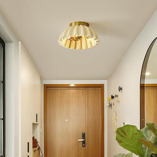 Vintage entrance ceiling lamp French resin – E14 fixture