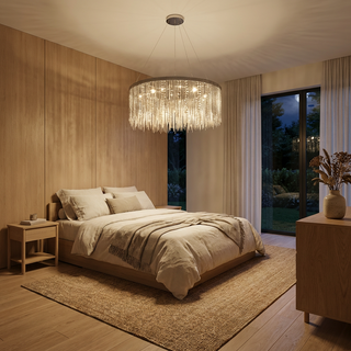 Voltra Pendant Light – Elegant Crystal Pendant Light with LED Ceiling Lamp