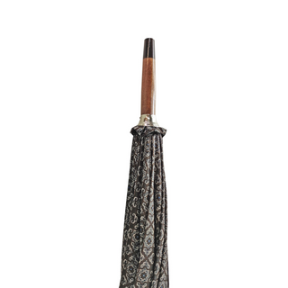Italian jacquard limited edition manual steel ribs men's umbrella handle