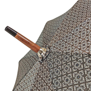Italian jacquard limited edition manual steel ribs men's umbrella angle