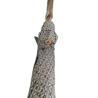 Italian jacquard limited edition manual steel ribs men's umbrella detail