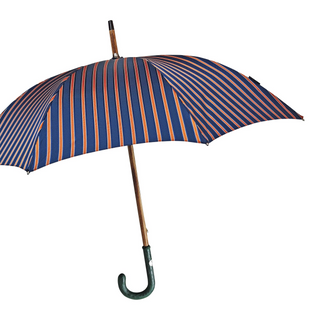 Luxury crocodile green leather handle handmade Italian men's umbrella side