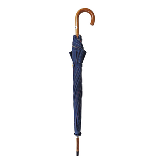 Handmade multicolor Malacca handle classic men's Italian umbrella close-up