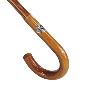 Handmade multicolor Malacca handle classic men's Italian umbrella detail