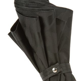 Black camouflage hickory handle bespoke handmade Italian men's umbrella top view