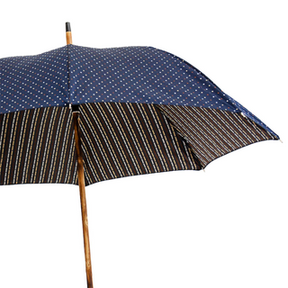 Handmade chestnut knob end classic Italian men's umbrella detail