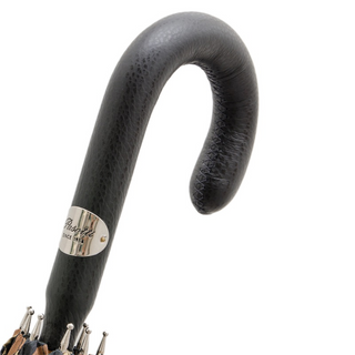 Gentleman leather luxury handmade Italian men's umbrella water-resistant canopy
