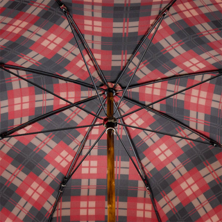 Italian wooden umbrella natural handle wooden shaft handmade men's open