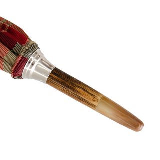 Italian wooden umbrella natural handle wooden shaft handmade men's detail