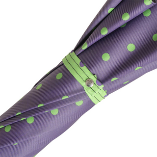 Lolita bamboo handle water-resistant handmade Italian men's umbrella top view